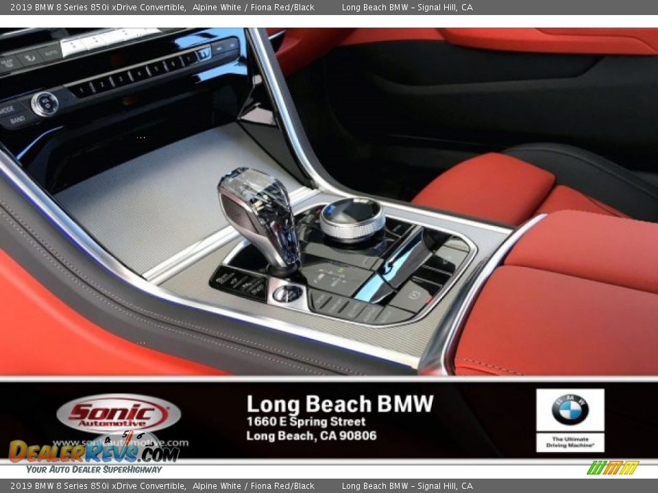 2019 BMW 8 Series 850i xDrive Convertible Alpine White / Fiona Red/Black Photo #6