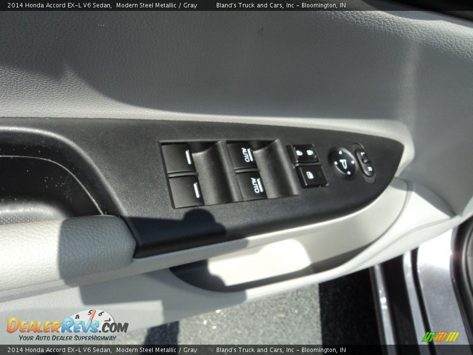 2014 Honda Accord EX-L V6 Sedan Modern Steel Metallic / Gray Photo #10