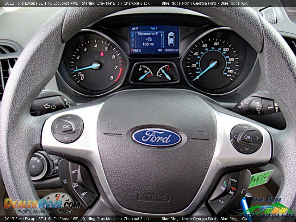 2013 Ford Escape SE 1.6L EcoBoost 4WD Sterling Gray Metallic / Charcoal Black Photo #17