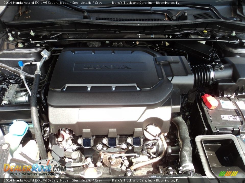 2014 Honda Accord EX-L V6 Sedan Modern Steel Metallic / Gray Photo #36