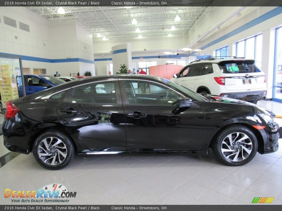 2016 Honda Civic EX Sedan Crystal Black Pearl / Black Photo #4