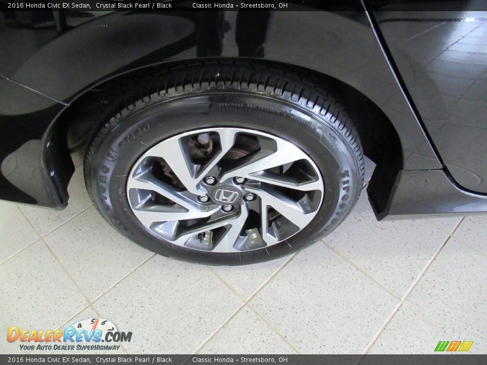 2016 Honda Civic EX Sedan Crystal Black Pearl / Black Photo #6