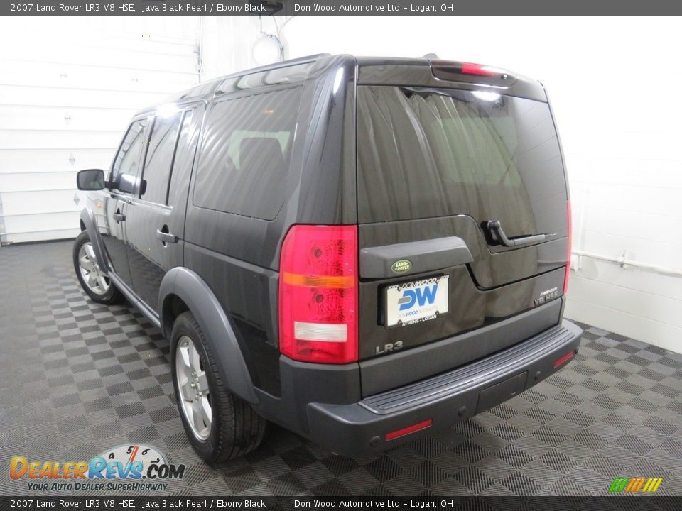 2007 Land Rover LR3 V8 HSE Java Black Pearl / Ebony Black Photo #14