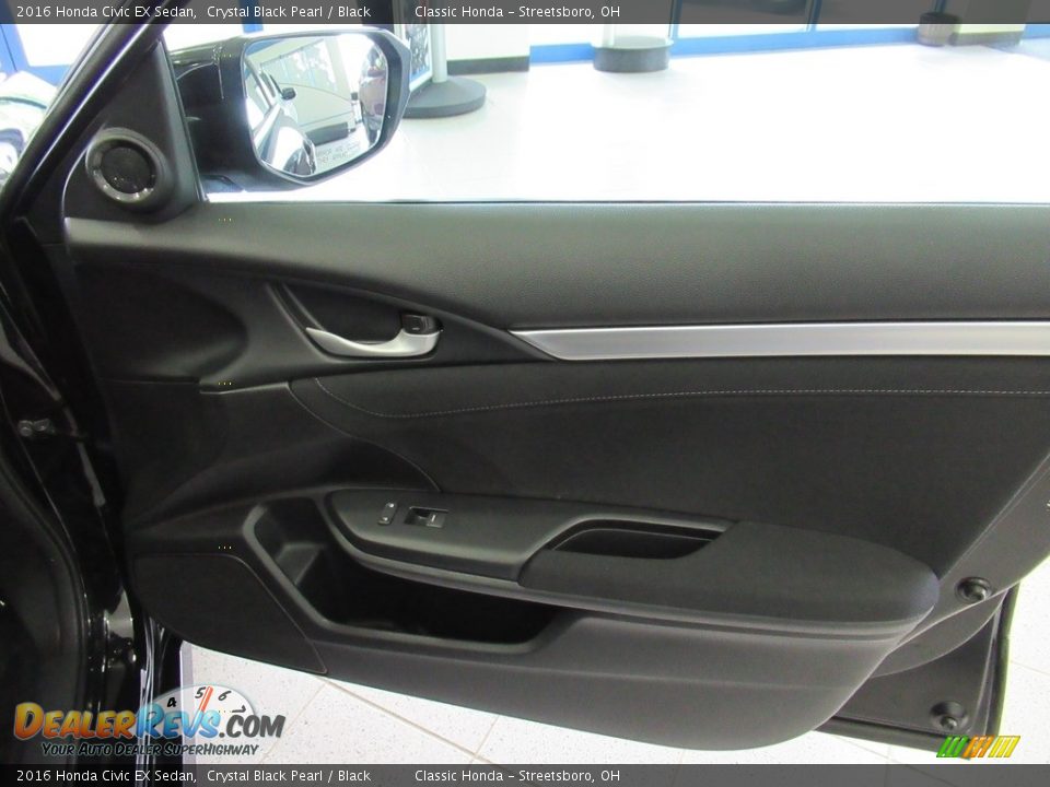 2016 Honda Civic EX Sedan Crystal Black Pearl / Black Photo #14