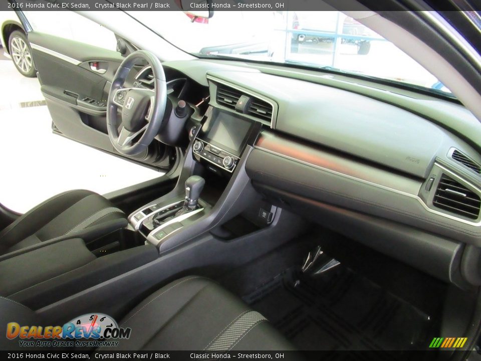 2016 Honda Civic EX Sedan Crystal Black Pearl / Black Photo #15