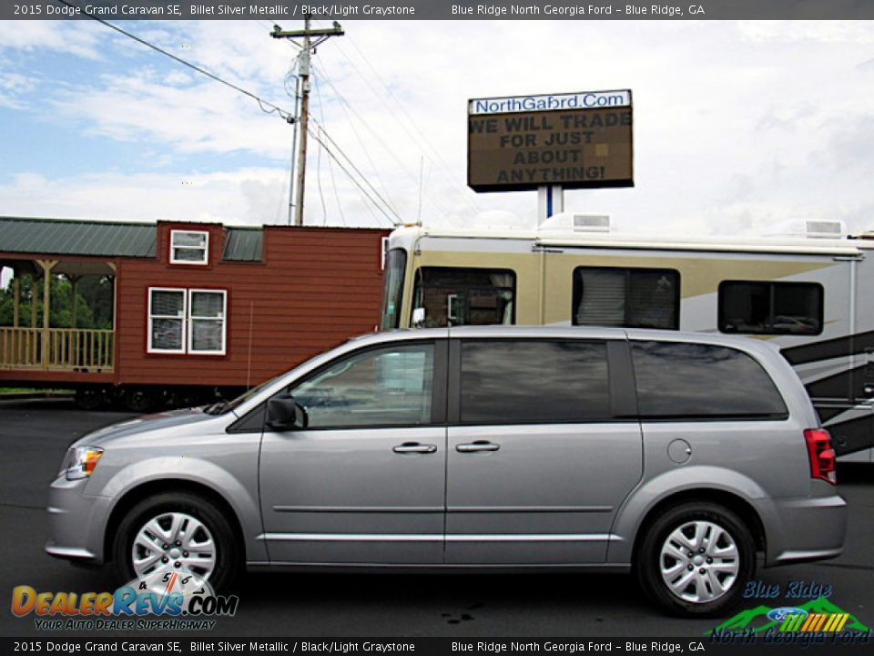 2015 Dodge Grand Caravan SE Billet Silver Metallic / Black/Light Graystone Photo #2