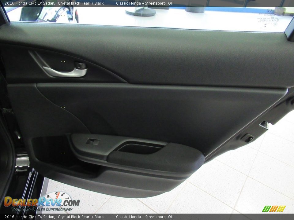 2016 Honda Civic EX Sedan Crystal Black Pearl / Black Photo #18