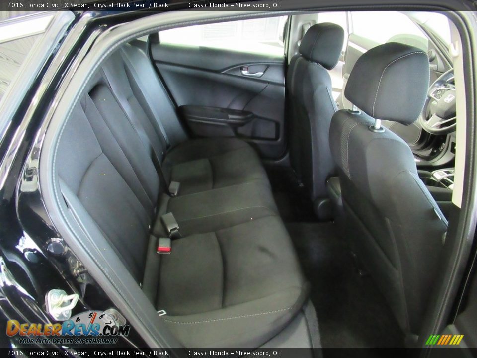 2016 Honda Civic EX Sedan Crystal Black Pearl / Black Photo #20