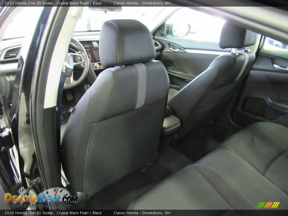 2016 Honda Civic EX Sedan Crystal Black Pearl / Black Photo #24
