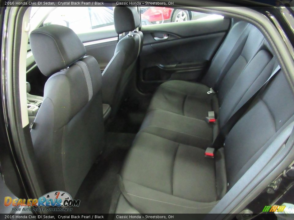 2016 Honda Civic EX Sedan Crystal Black Pearl / Black Photo #25