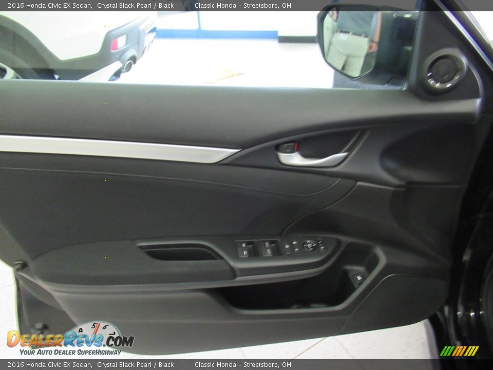 2016 Honda Civic EX Sedan Crystal Black Pearl / Black Photo #26