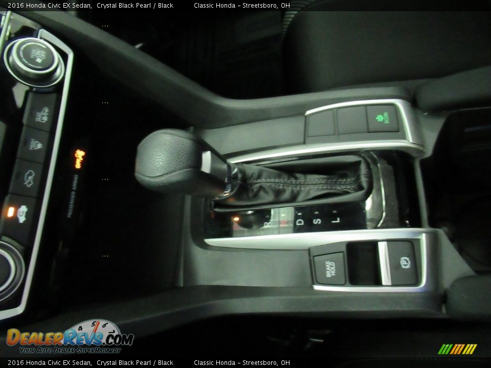 2016 Honda Civic EX Sedan Crystal Black Pearl / Black Photo #32