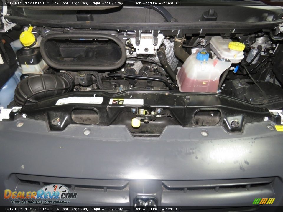 2017 Ram ProMaster 1500 Low Roof Cargo Van Bright White / Gray Photo #6
