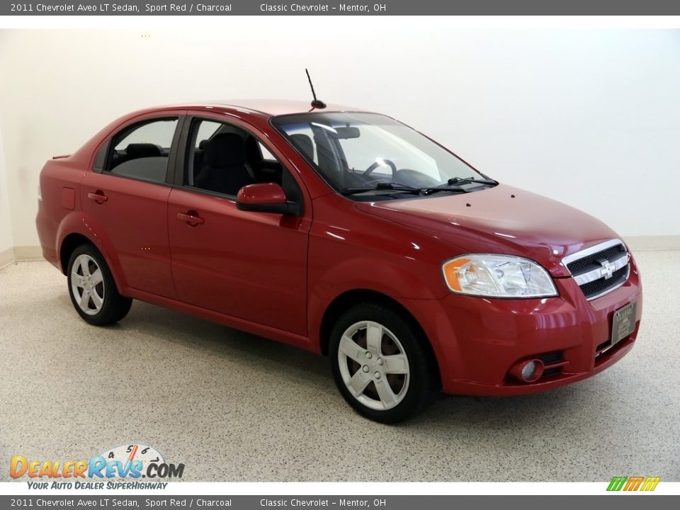 2011 Chevrolet Aveo LT Sedan Sport Red / Charcoal Photo #1