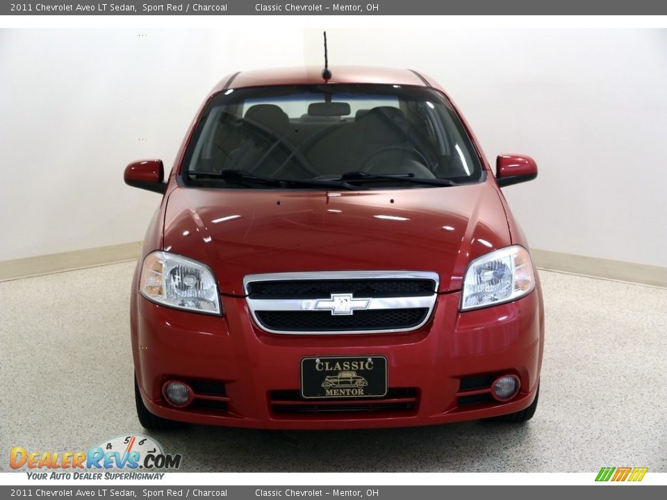 2011 Chevrolet Aveo LT Sedan Sport Red / Charcoal Photo #2
