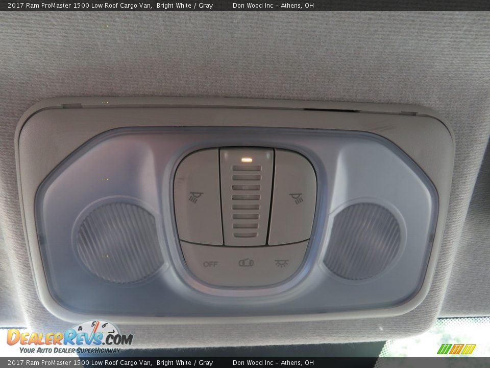 2017 Ram ProMaster 1500 Low Roof Cargo Van Bright White / Gray Photo #31