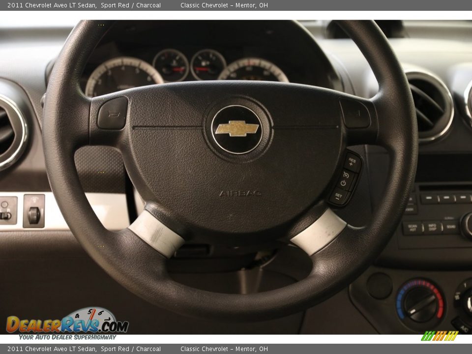 2011 Chevrolet Aveo LT Sedan Sport Red / Charcoal Photo #7