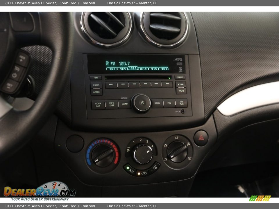 2011 Chevrolet Aveo LT Sedan Sport Red / Charcoal Photo #9