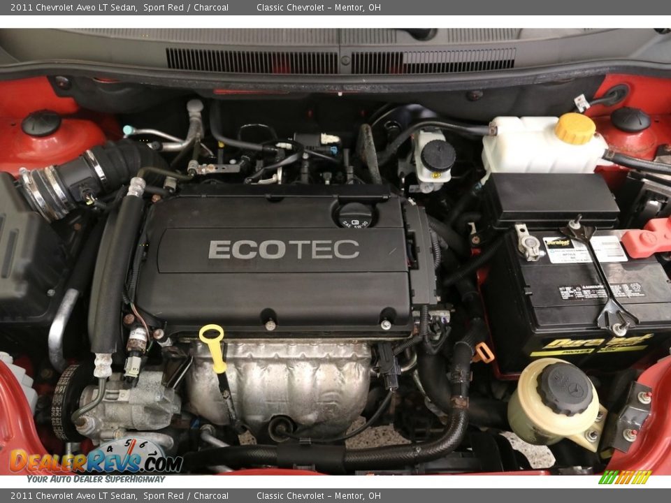 2011 Chevrolet Aveo LT Sedan Sport Red / Charcoal Photo #18