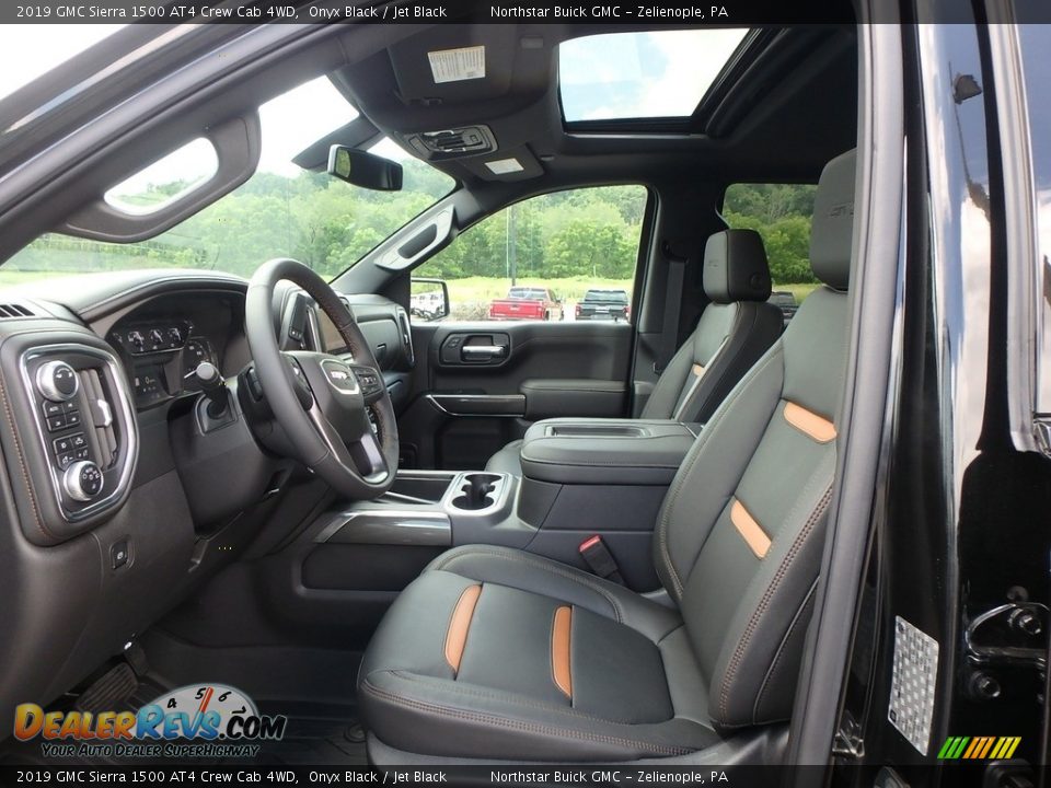 Front Seat of 2019 GMC Sierra 1500 AT4 Crew Cab 4WD Photo #10
