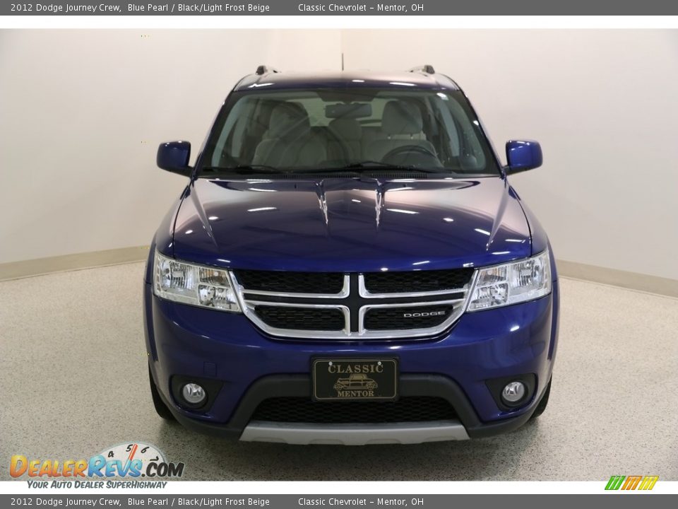 2012 Dodge Journey Crew Blue Pearl / Black/Light Frost Beige Photo #2