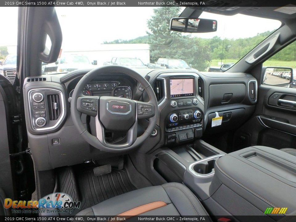Jet Black Interior - 2019 GMC Sierra 1500 AT4 Crew Cab 4WD Photo #12
