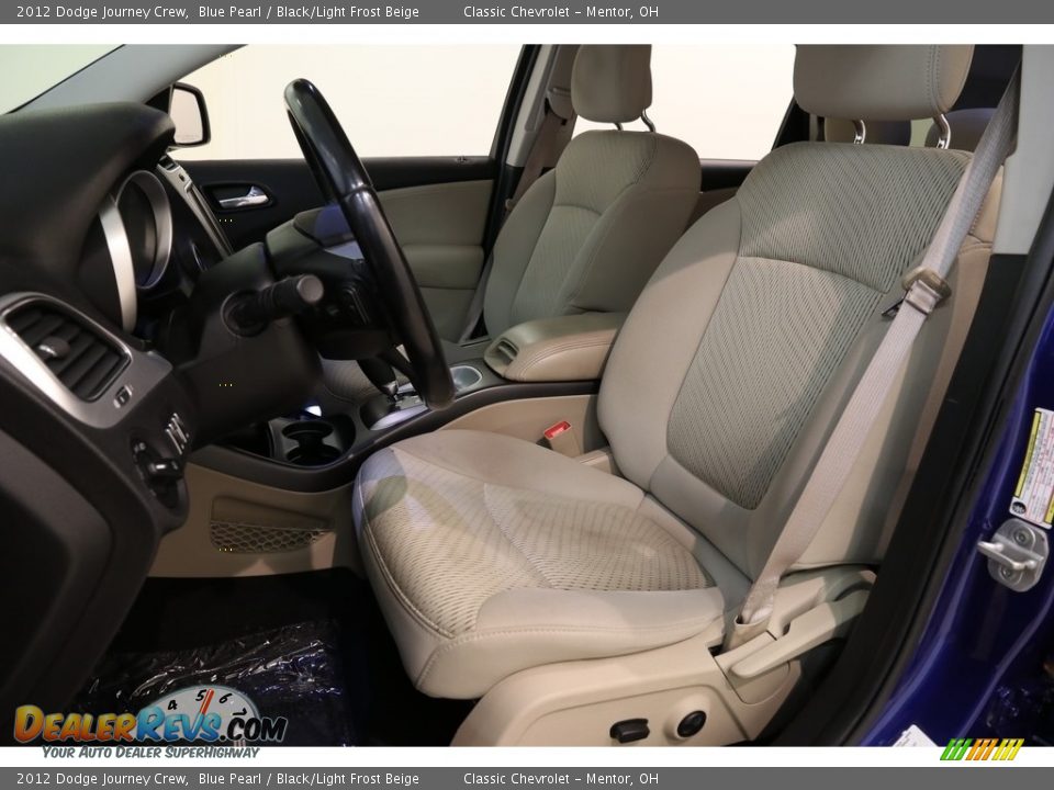 2012 Dodge Journey Crew Blue Pearl / Black/Light Frost Beige Photo #5