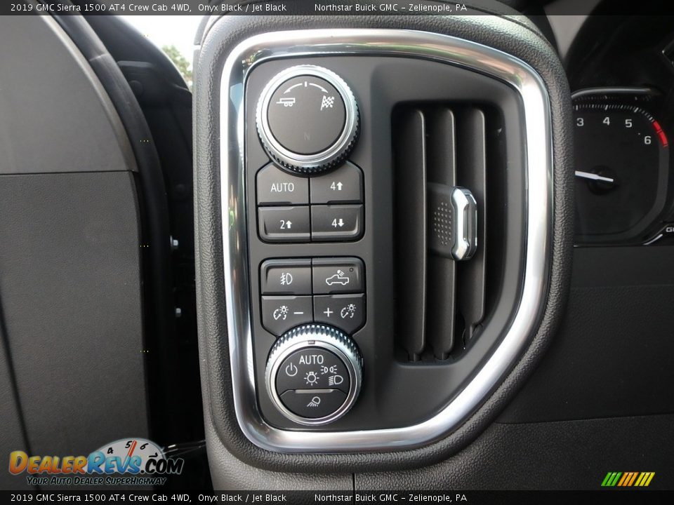 Controls of 2019 GMC Sierra 1500 AT4 Crew Cab 4WD Photo #14