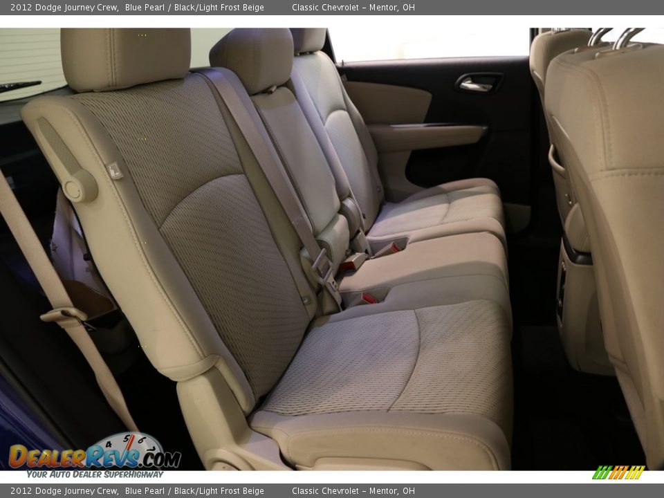 2012 Dodge Journey Crew Blue Pearl / Black/Light Frost Beige Photo #16