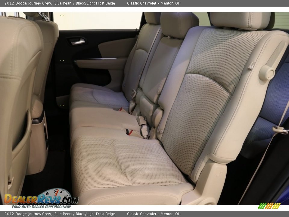 2012 Dodge Journey Crew Blue Pearl / Black/Light Frost Beige Photo #17