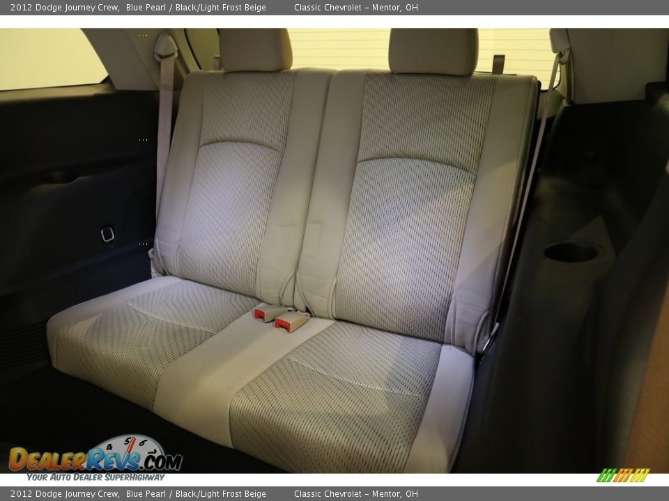 2012 Dodge Journey Crew Blue Pearl / Black/Light Frost Beige Photo #18