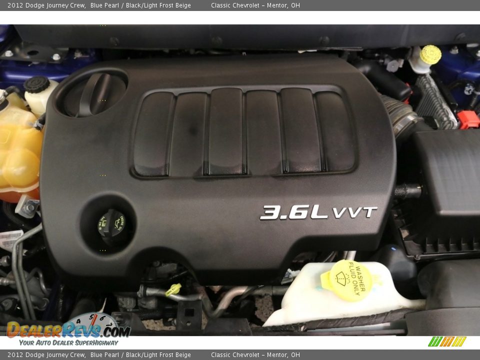 2012 Dodge Journey Crew Blue Pearl / Black/Light Frost Beige Photo #20
