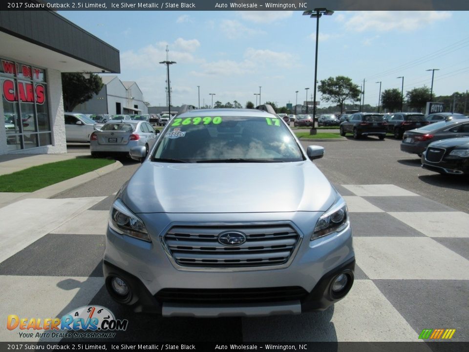 2017 Subaru Outback 2.5i Limited Ice Silver Metallic / Slate Black Photo #2