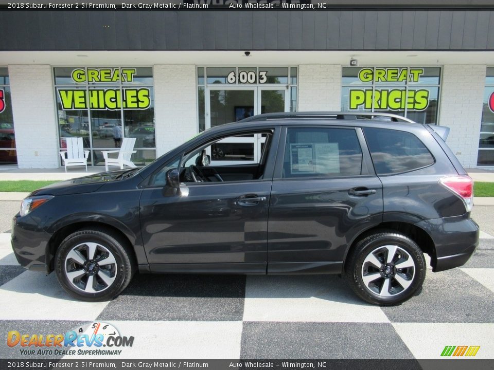 2018 Subaru Forester 2.5i Premium Dark Gray Metallic / Platinum Photo #1
