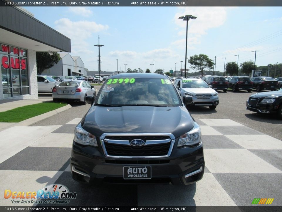 2018 Subaru Forester 2.5i Premium Dark Gray Metallic / Platinum Photo #2
