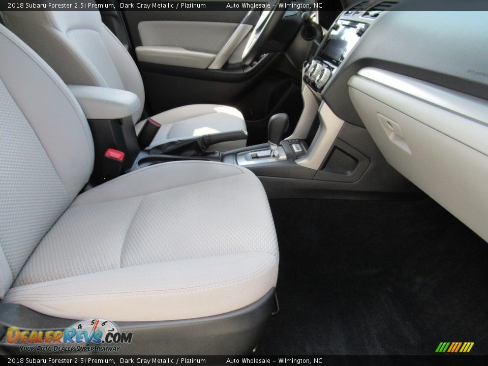 2018 Subaru Forester 2.5i Premium Dark Gray Metallic / Platinum Photo #12