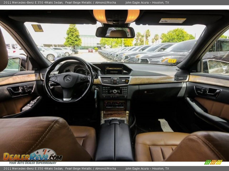 2011 Mercedes-Benz E 350 4Matic Sedan Pearl Beige Metallic / Almond/Mocha Photo #9