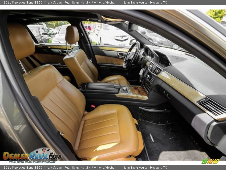 2011 Mercedes-Benz E 350 4Matic Sedan Pearl Beige Metallic / Almond/Mocha Photo #25