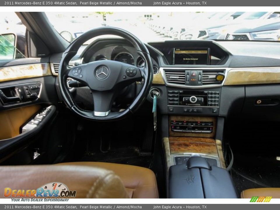 2011 Mercedes-Benz E 350 4Matic Sedan Pearl Beige Metallic / Almond/Mocha Photo #26