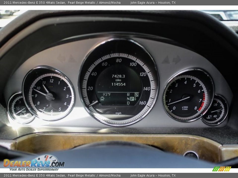 2011 Mercedes-Benz E 350 4Matic Sedan Pearl Beige Metallic / Almond/Mocha Photo #36