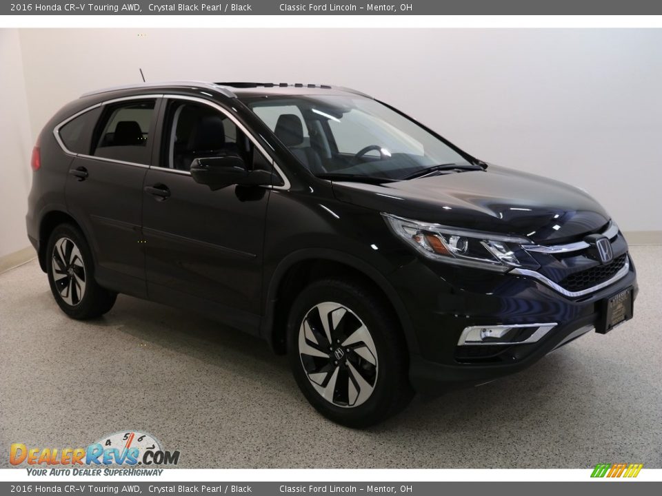 2016 Honda CR-V Touring AWD Crystal Black Pearl / Black Photo #1