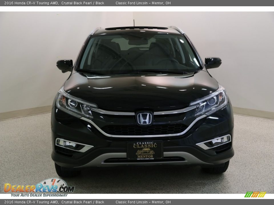 2016 Honda CR-V Touring AWD Crystal Black Pearl / Black Photo #2