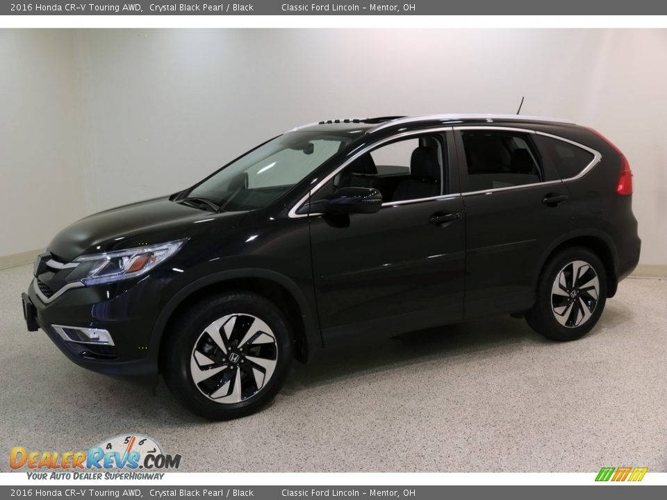 2016 Honda CR-V Touring AWD Crystal Black Pearl / Black Photo #3