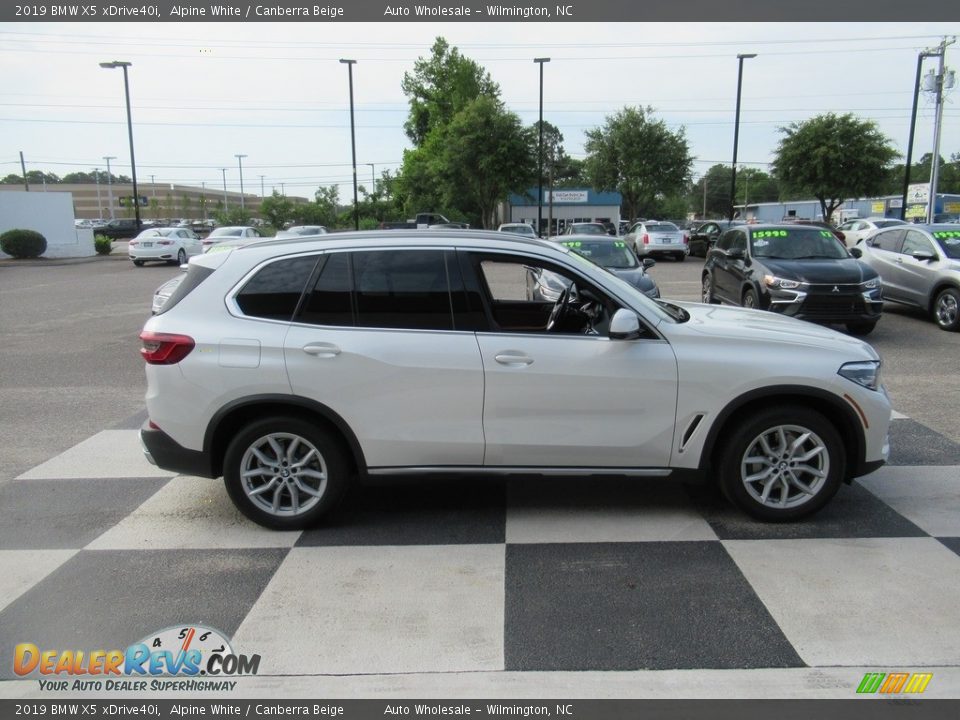 2019 BMW X5 xDrive40i Alpine White / Canberra Beige Photo #3