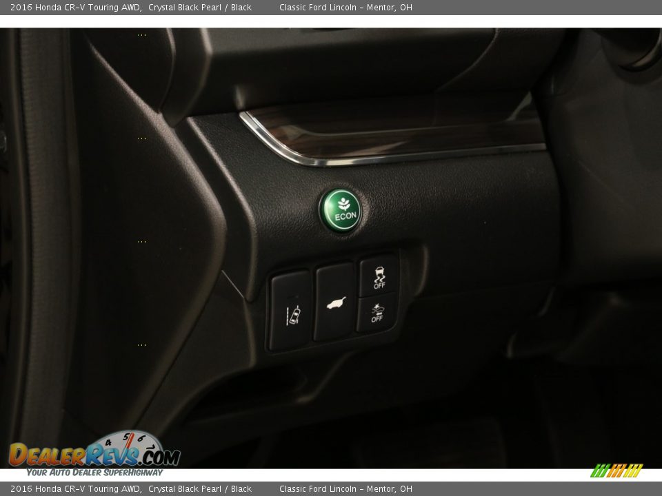 2016 Honda CR-V Touring AWD Crystal Black Pearl / Black Photo #5