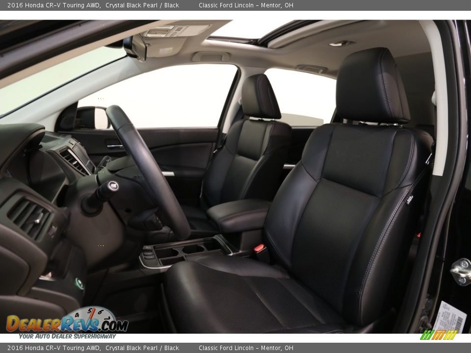 2016 Honda CR-V Touring AWD Crystal Black Pearl / Black Photo #6