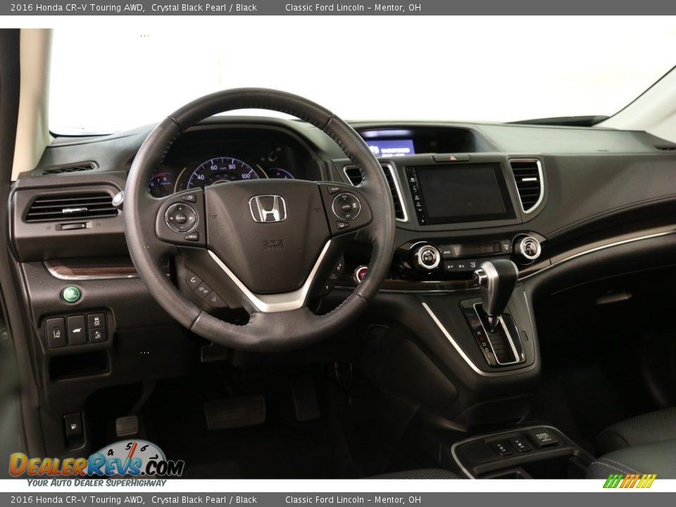 2016 Honda CR-V Touring AWD Crystal Black Pearl / Black Photo #7