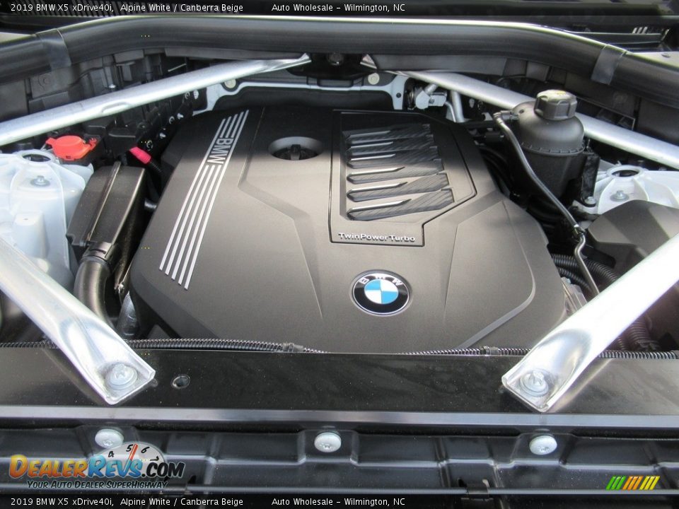 2019 BMW X5 xDrive40i Alpine White / Canberra Beige Photo #6