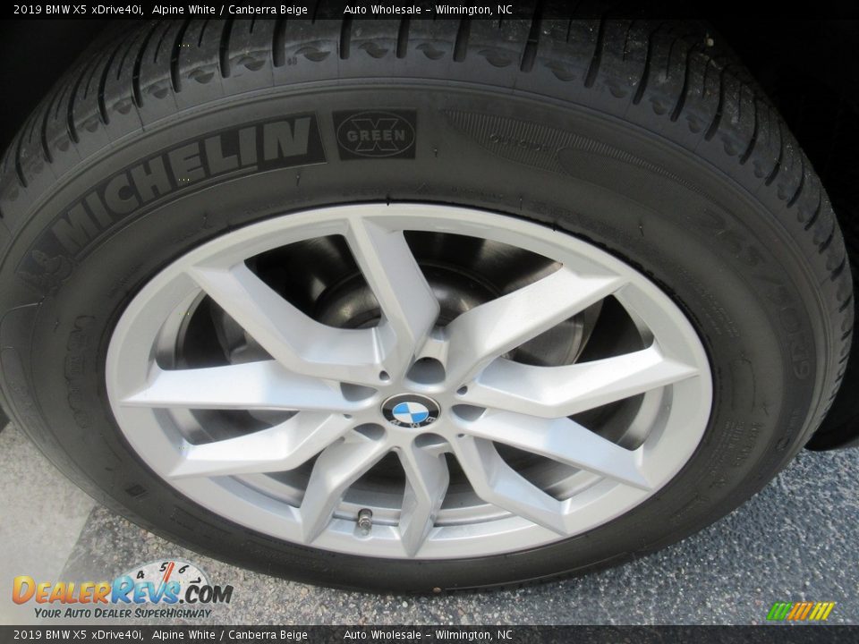 2019 BMW X5 xDrive40i Alpine White / Canberra Beige Photo #7