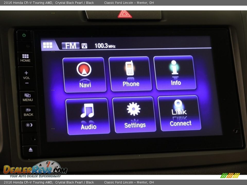 2016 Honda CR-V Touring AWD Crystal Black Pearl / Black Photo #14